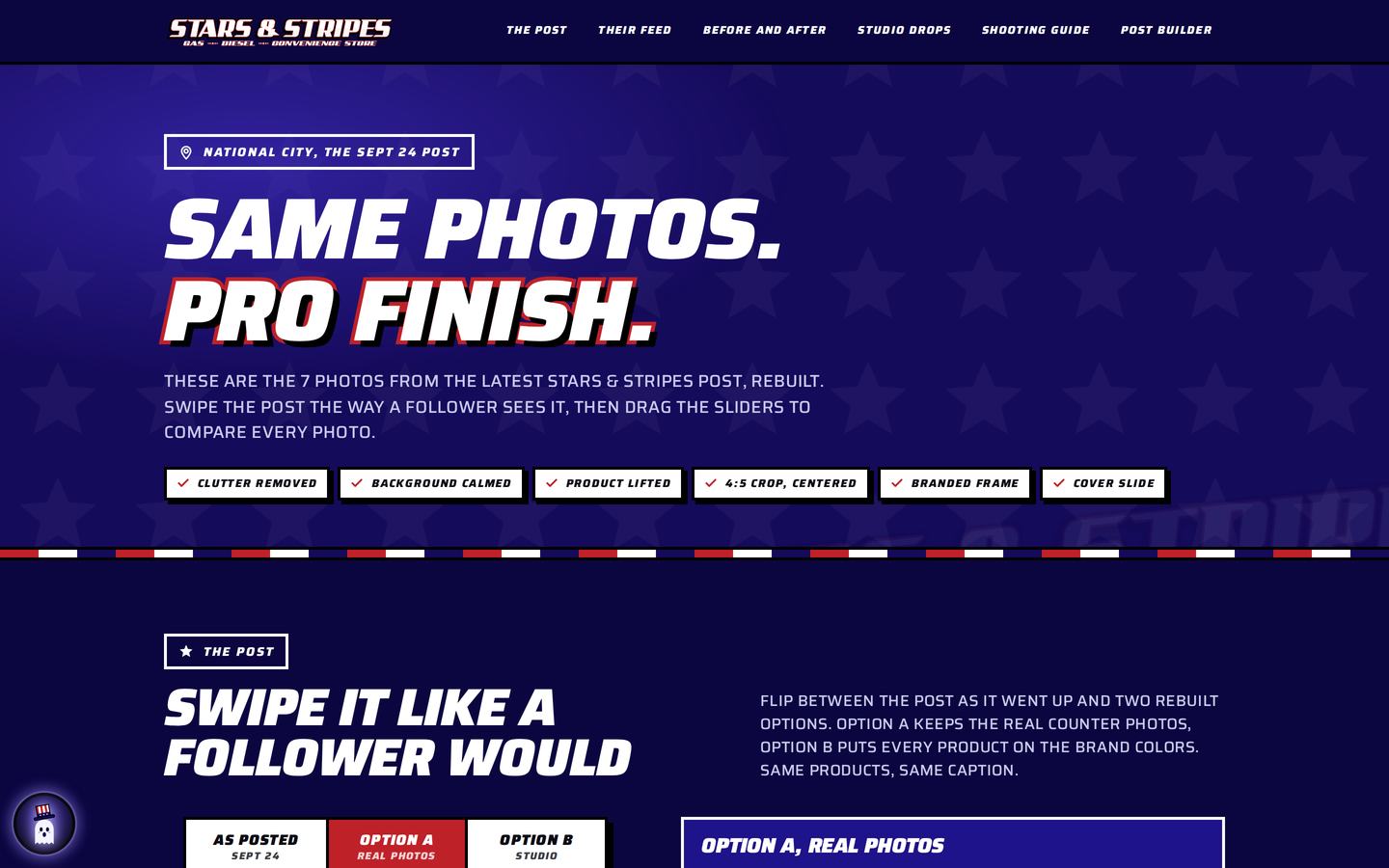 Stars and Stripes Travel Centers Instagram proposal