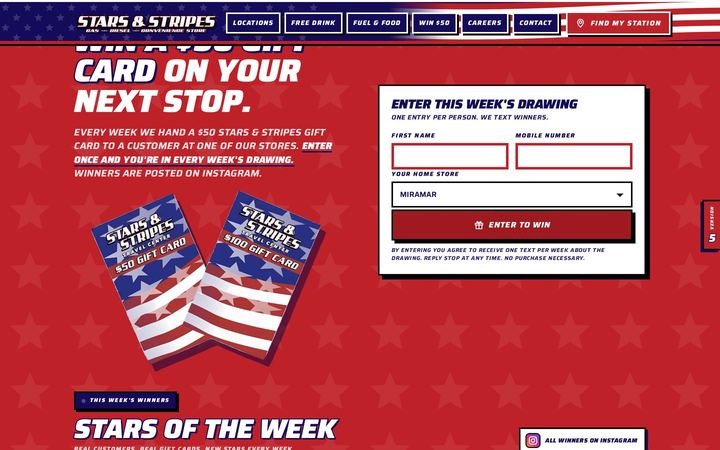 Stars and Stripes Travel Centers concept